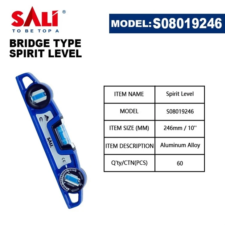 BRIDGE TYPE SPIRIT LEVEL